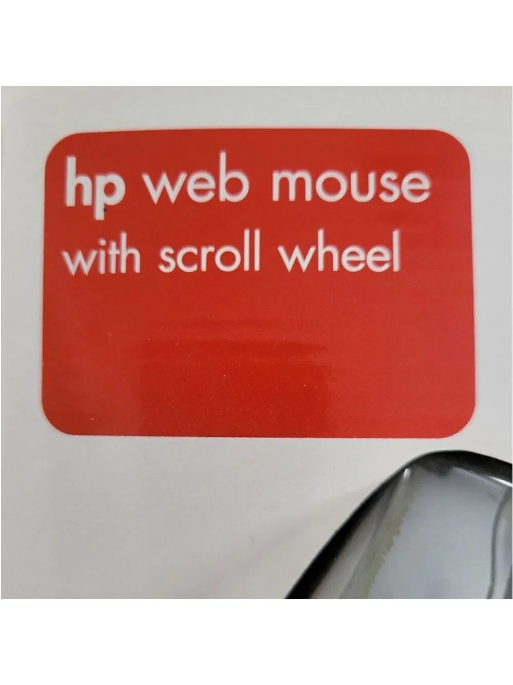 HP Vintage Silver Scroll Wheel Mouse NIB